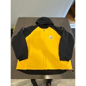 Vintage Reebok NFL Pittsburgh Steelers Men's Double Sided Jacket Size XL